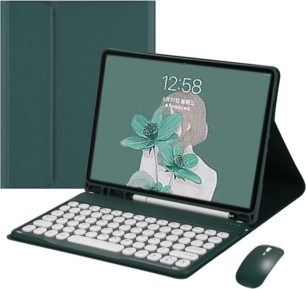 MintGreen Detachable Keyboard Case for iPad Air 5 10.9 inch T890