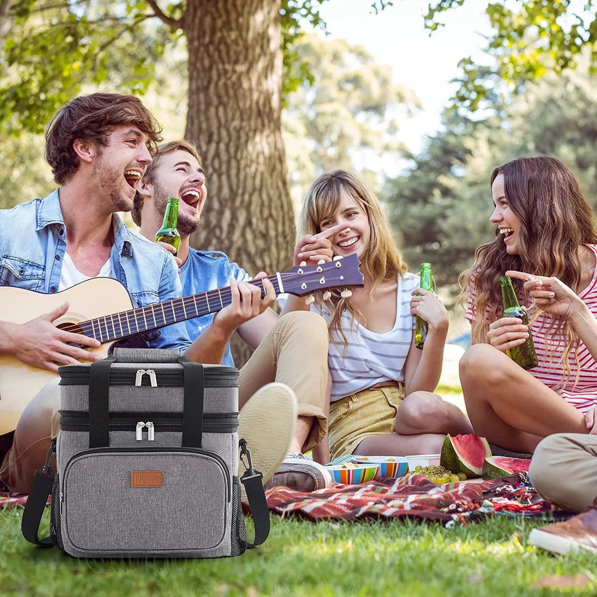 Grey Insulated Lunch Bag 21L X261