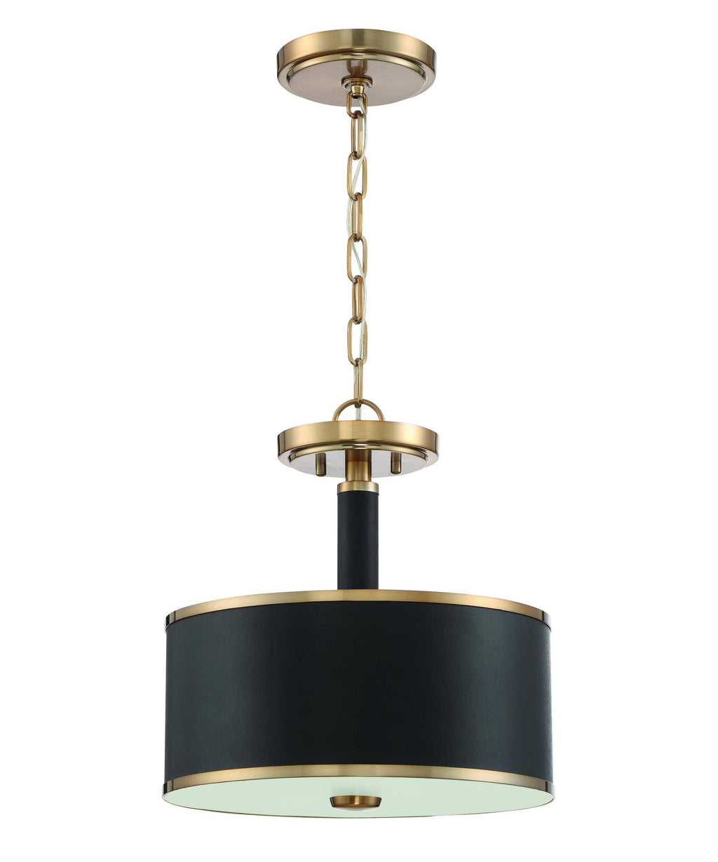 Satin Brass Semi Flush 2 Light K58867