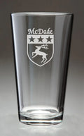 Irish Coat of Arms Pint Glasses Set of 4 A7764