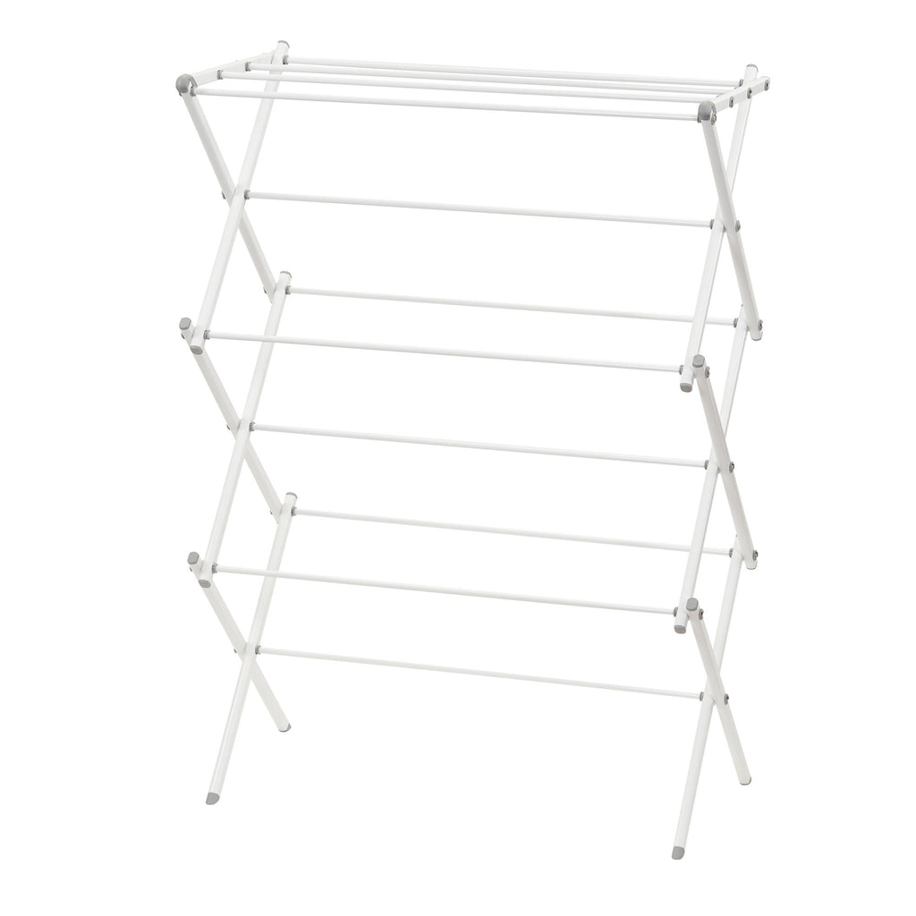 White Collapsible Metal Clothes Drying Rack E1384