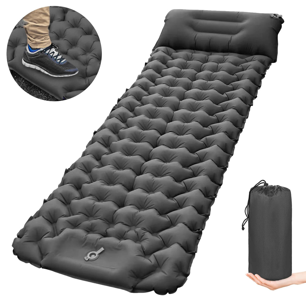 Ultralight Inflatable Camping Sleeping Pad with Pillow E781185