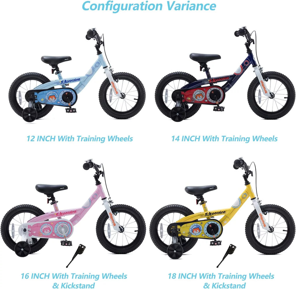 18 In Blue Steel Bike with Kickstand I83997