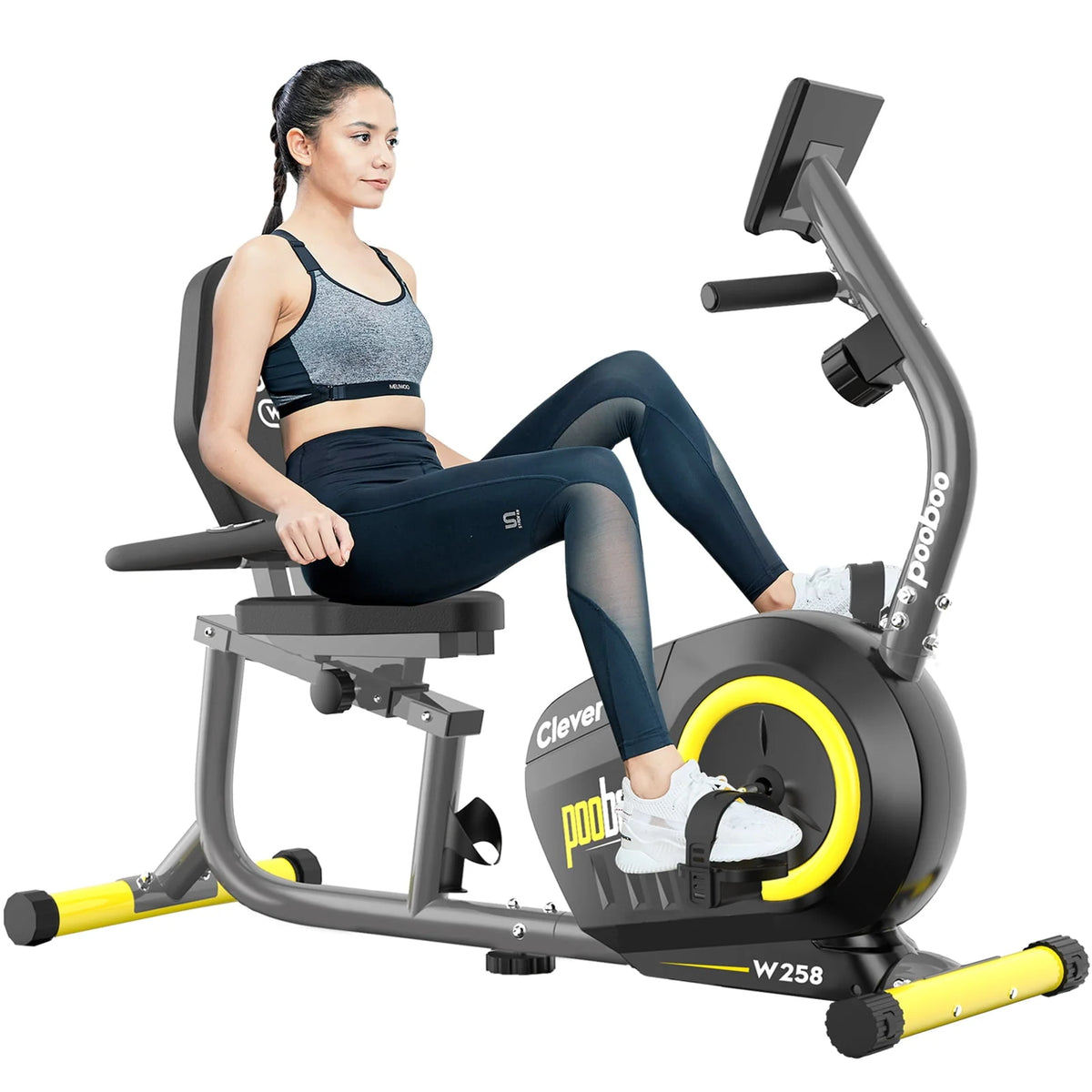 Magnetic Recumbent Exercise Bike 330lbs Blue X426909