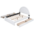 Upholstered Platform Bed With Four drawers Full K705