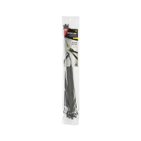 14 in. Self Cutting Cable Tie Black 20-Pack Q681544