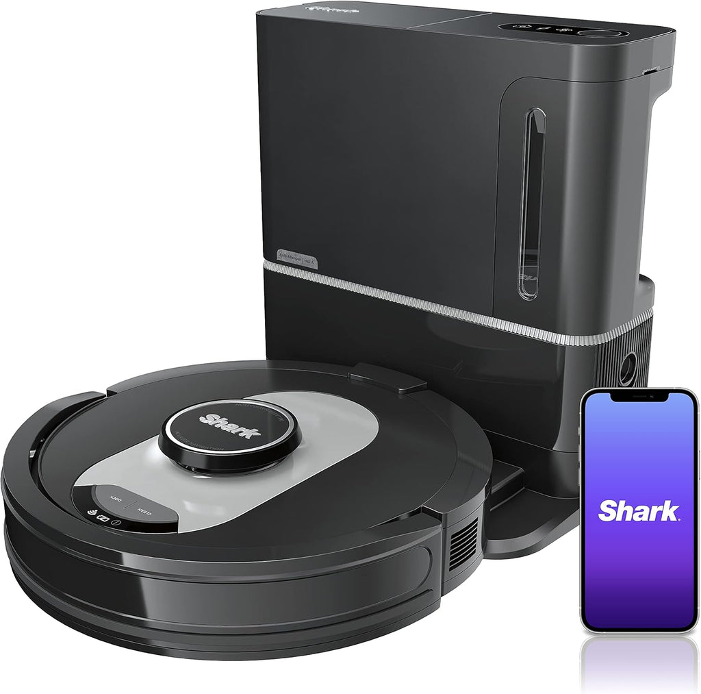 Black Robot Vacuum with HEPA Self-Empty Base D613982