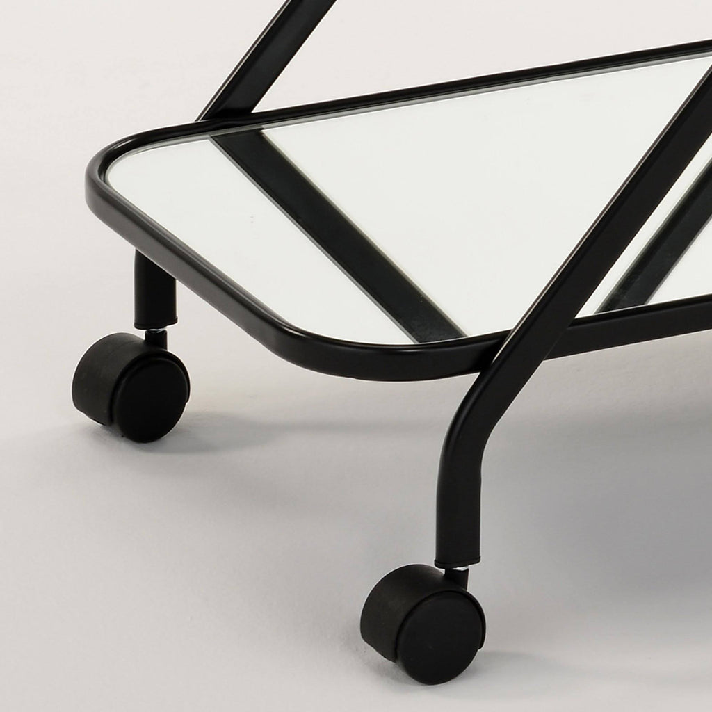 Black 2-Tier Bar Cart F33355