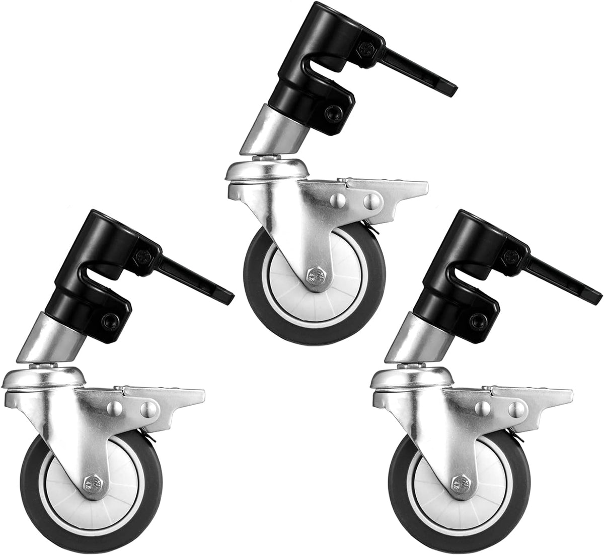 Swivel Caster Set of 3 with Brake for C Stand T2663