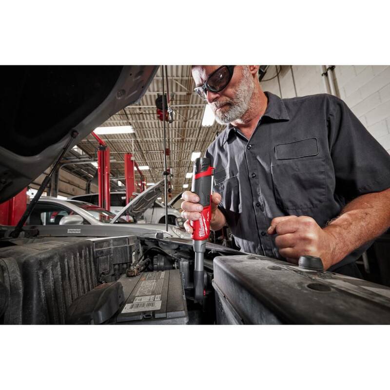 12V Lithium-Ion Brushless Cordless 1/4 in. Extended Reach Ratchet with 2.5 Ah Battery Pack E99636