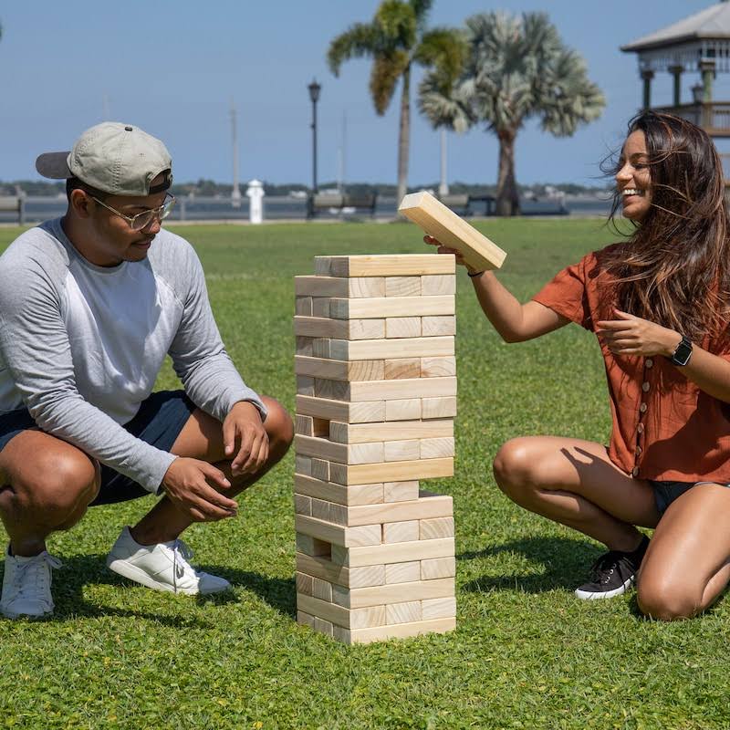 Giant Wooden Tumble Tower Game X759