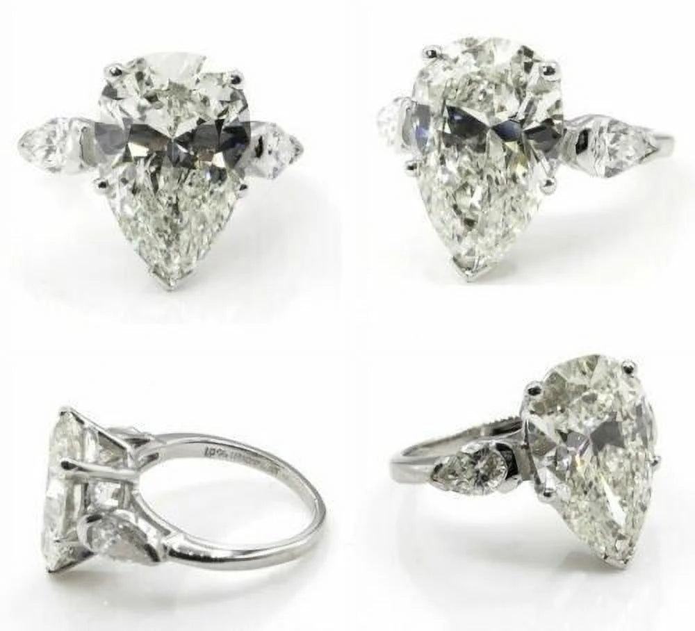 14K White Gold Engagement Ring J951