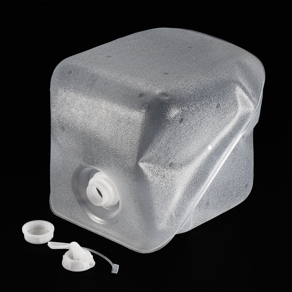 15 L Collapsible Water Container Cube Jug with Spigot and Sealing Cap M343
