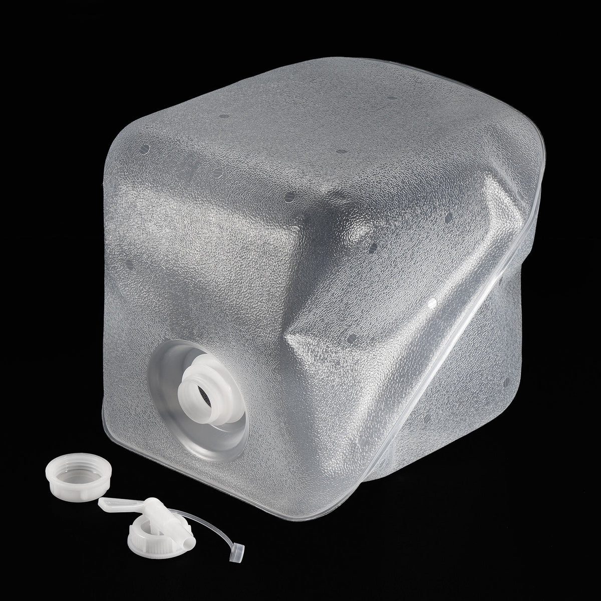 15 L Collapsible Water Container Cube Jug with Spigot and Sealing Cap M343