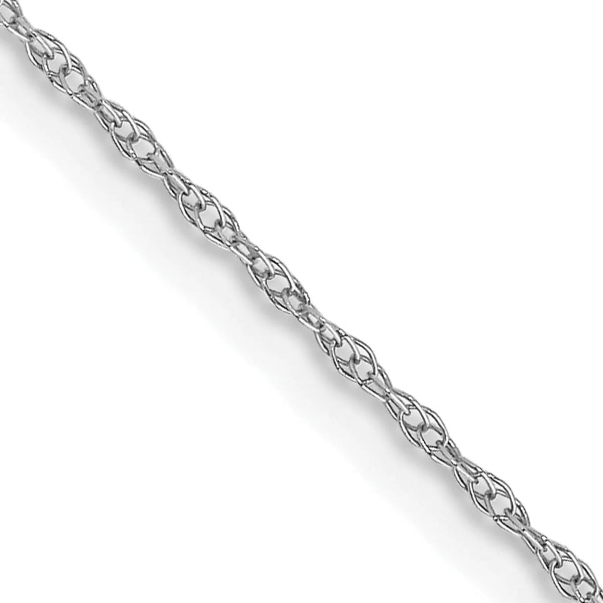14K White Gold Cable Chain Necklace 24 Inches O92536