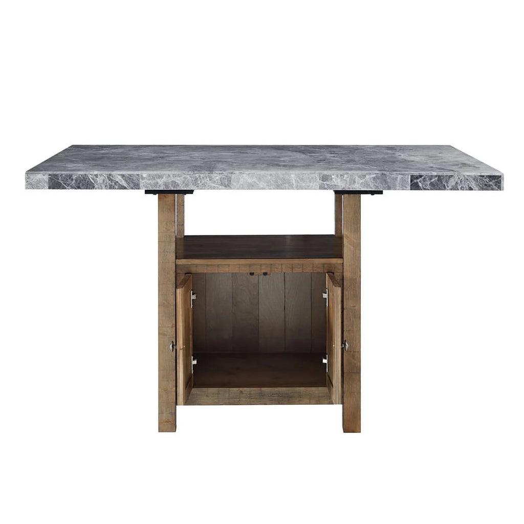 Gray Marble Counter 8-Piece Dining Set D393