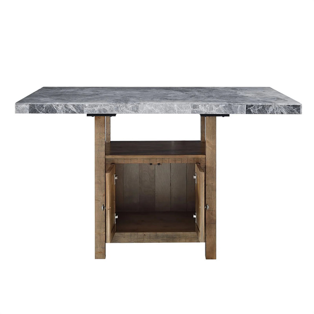 Gray Marble Counter 8-Piece Dining Set D393