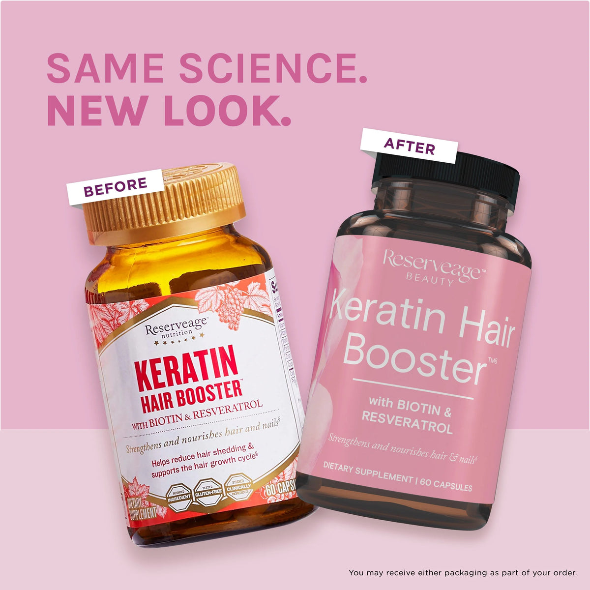 Biotin Hair and Nails Supplement, 60 Capsules F72519