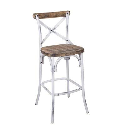 Antique Black & Antique Oak Bar Chair P72008