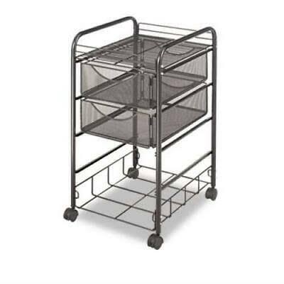 Onyx Mesh Mobile File with Four Supply Drawers D727013