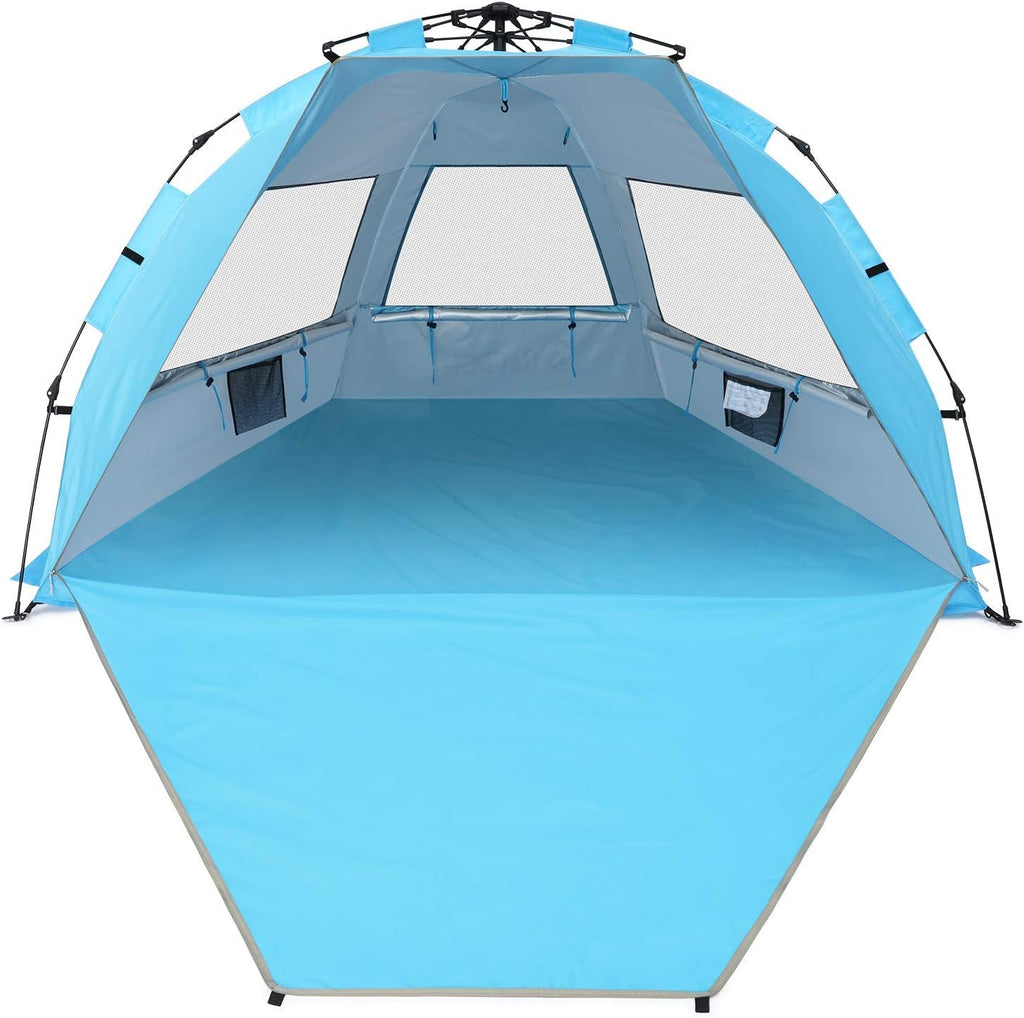 Pop Up Beach Tent Sun Shelter Canopy with UPF 50+ UV Protection A93055