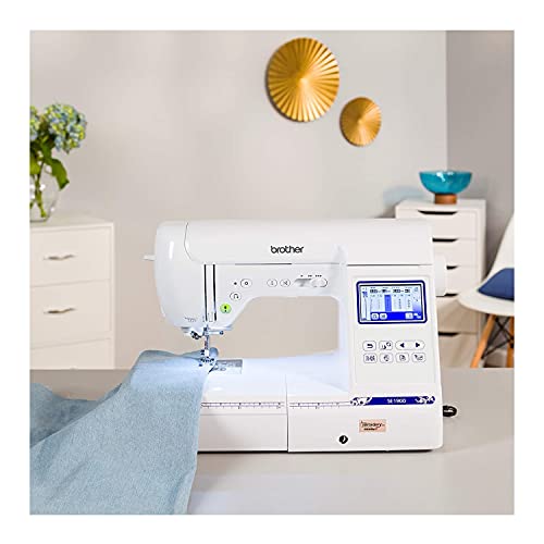Computerized Sewing and Embroidery Machine, 138 Designs, 240 Built-in Stitches, 5" x 7" Hoop Area, 3.2" LCD Touchscreen Display, 8 Feet T74911