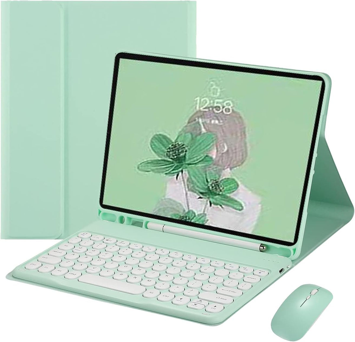 MintGreen Detachable Keyboard Case for iPad Air 5 10.9 inch T890