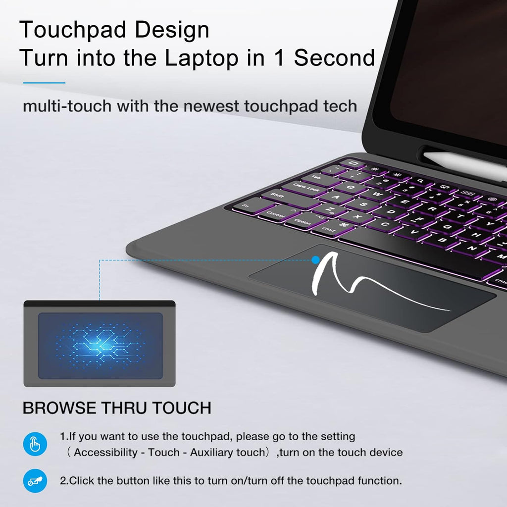 Leather Folio Case with Keyboard for iPad Pro 12.9 inch Z283599