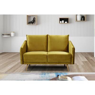 Olive Tone Velvet Round Arm Loveseat M92548