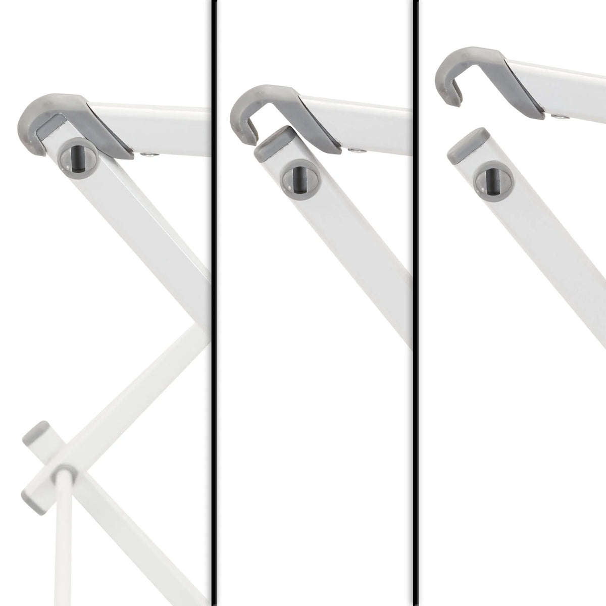 White Collapsible Metal Clothes Drying Rack E1384