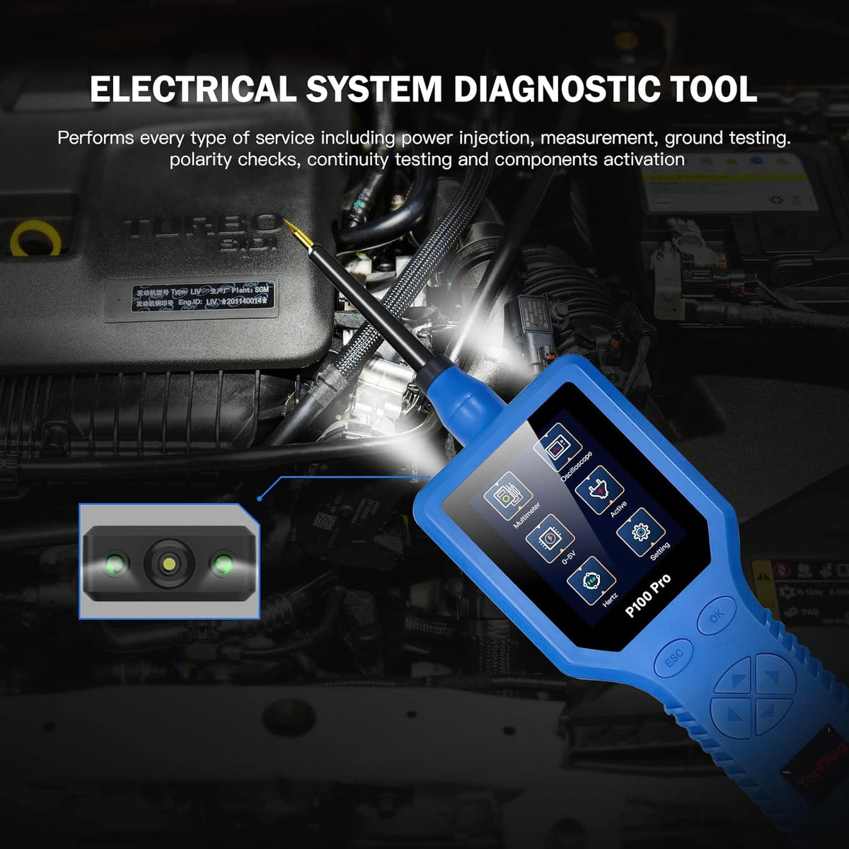 9v-30v Automotive Circuit Tester Multimeter Voltage Detector Power Circuit Probe Kit L521