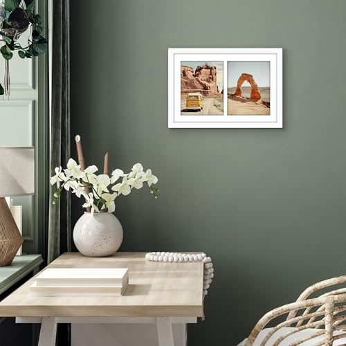 12x18 Collage Picture Frame with Shatter-Resistant Glass – Black Q700