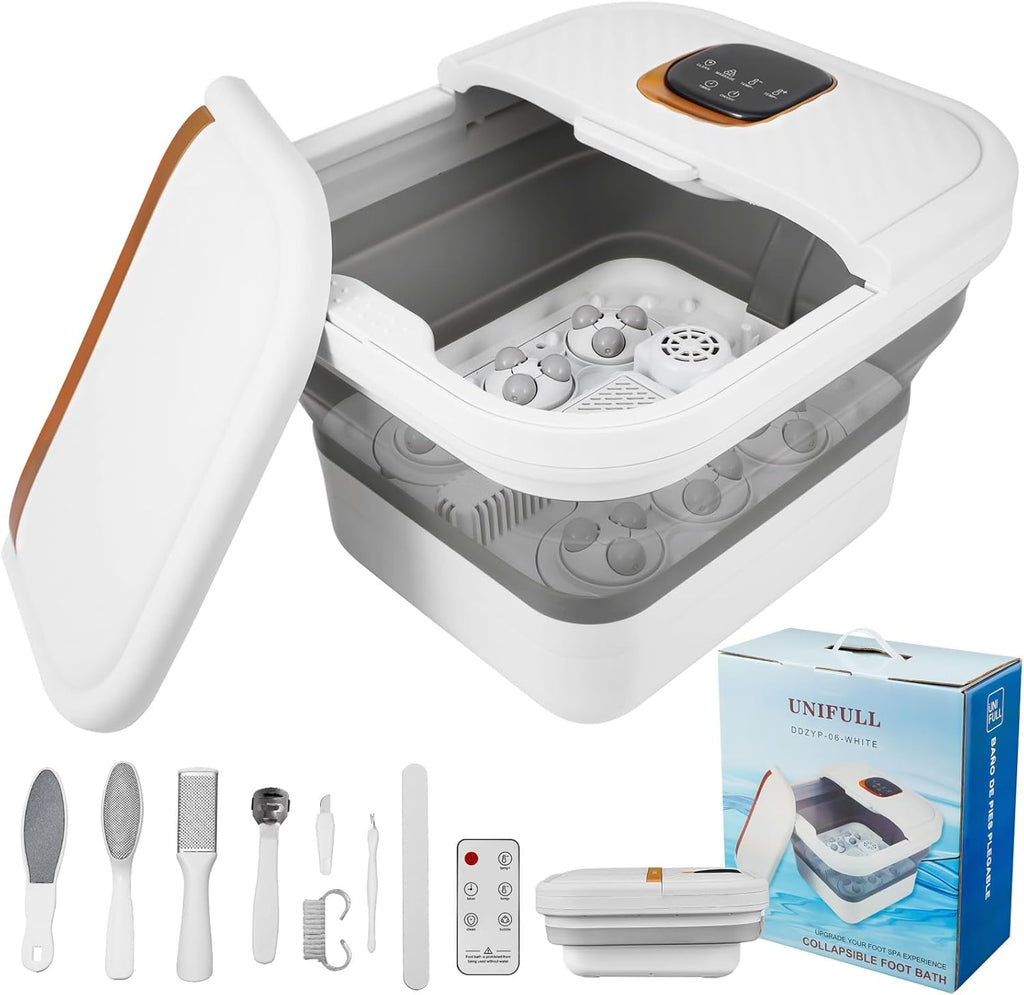Collapsible Foot Spa Bath with Heat and Massager V236024