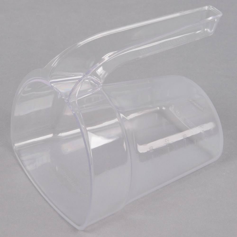 White Sliding Lid with 4-Cup Scoop F645