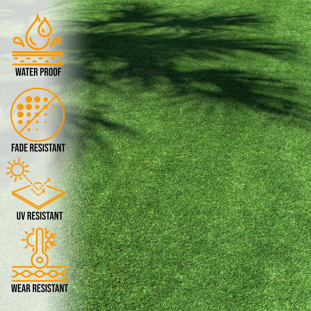 6'6" x 28' Green Artificial Turf Golf Hitting Mat L6539
