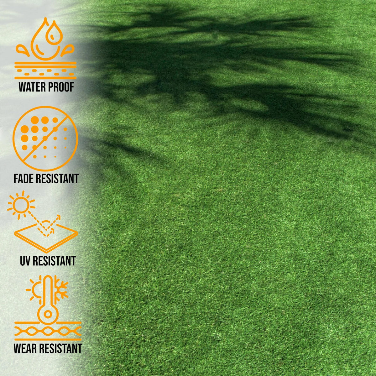 6'6" x 28' Green Artificial Turf Golf Hitting Mat L6539