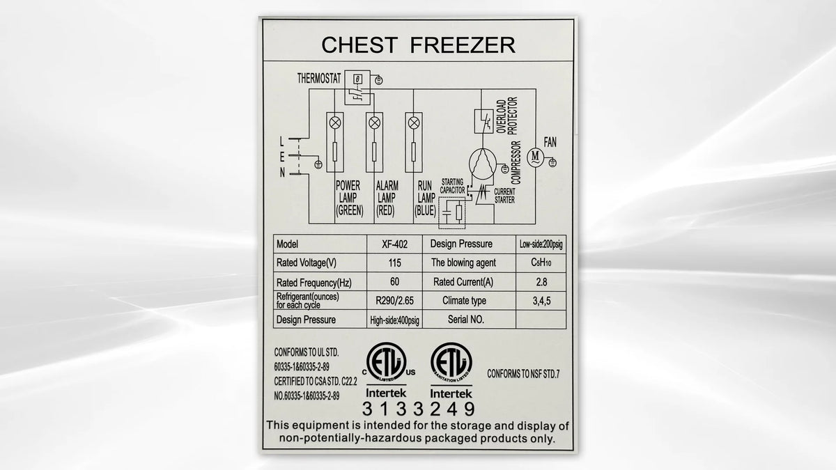 50 inch 13 cu ft Chest Freezer Y669630