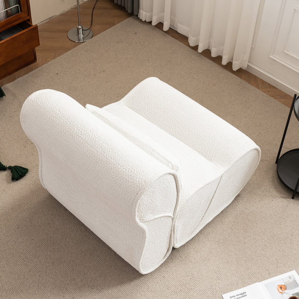 Soft Pellet Velvet Recliner with Waist Pack Padding S157989