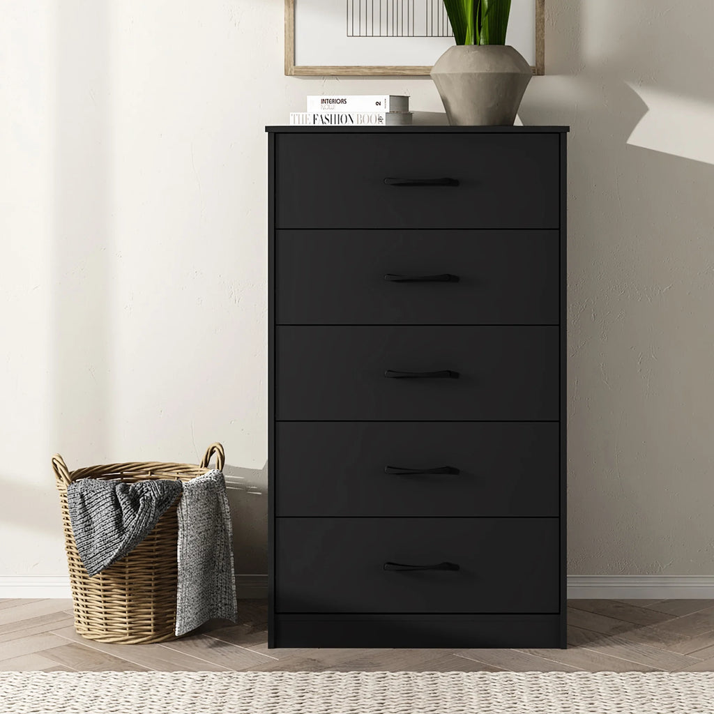 White 5 Drawer Dresser H2943