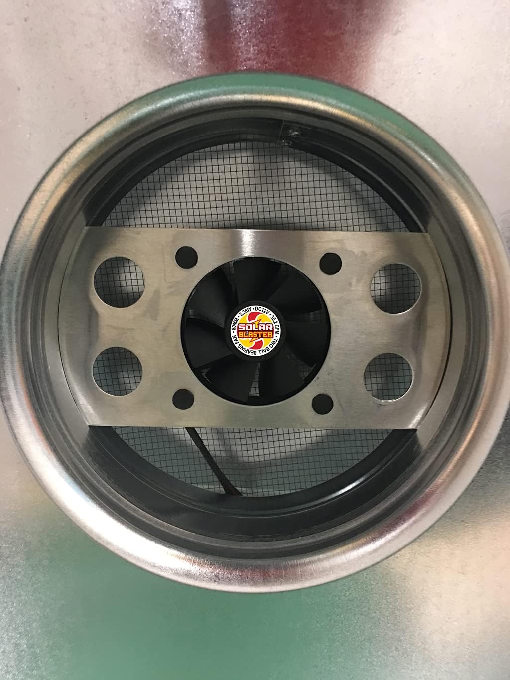 Solar Attic Fan with Galvanized Vent F2182