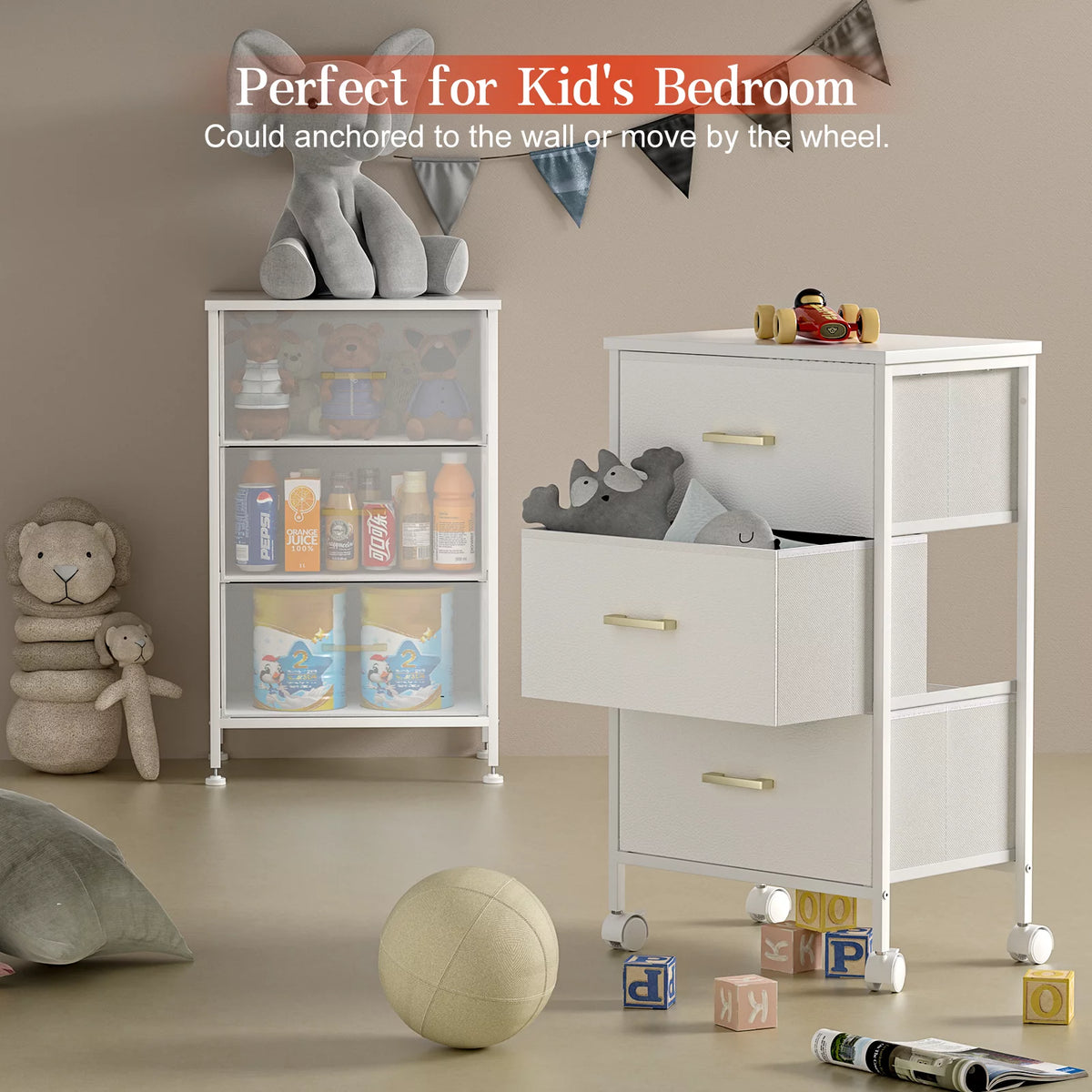 3 Drawer Nightstand V491723