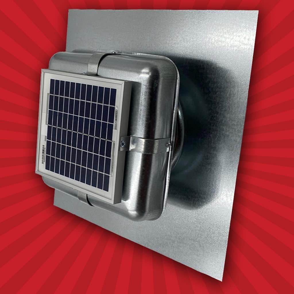 Solar Attic Fan with Galvanized Vent F2182
