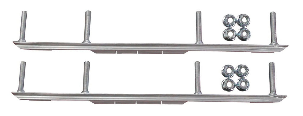 Orange Razor Snowmobile Skis with 7.5" Shaper Bars Complete Kit K664