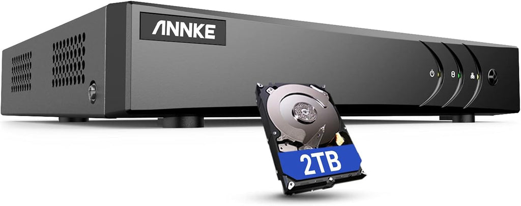 5MP 16 Channel Security Video Recorder with 2TB Hard Drive, Hybrid DVR V387