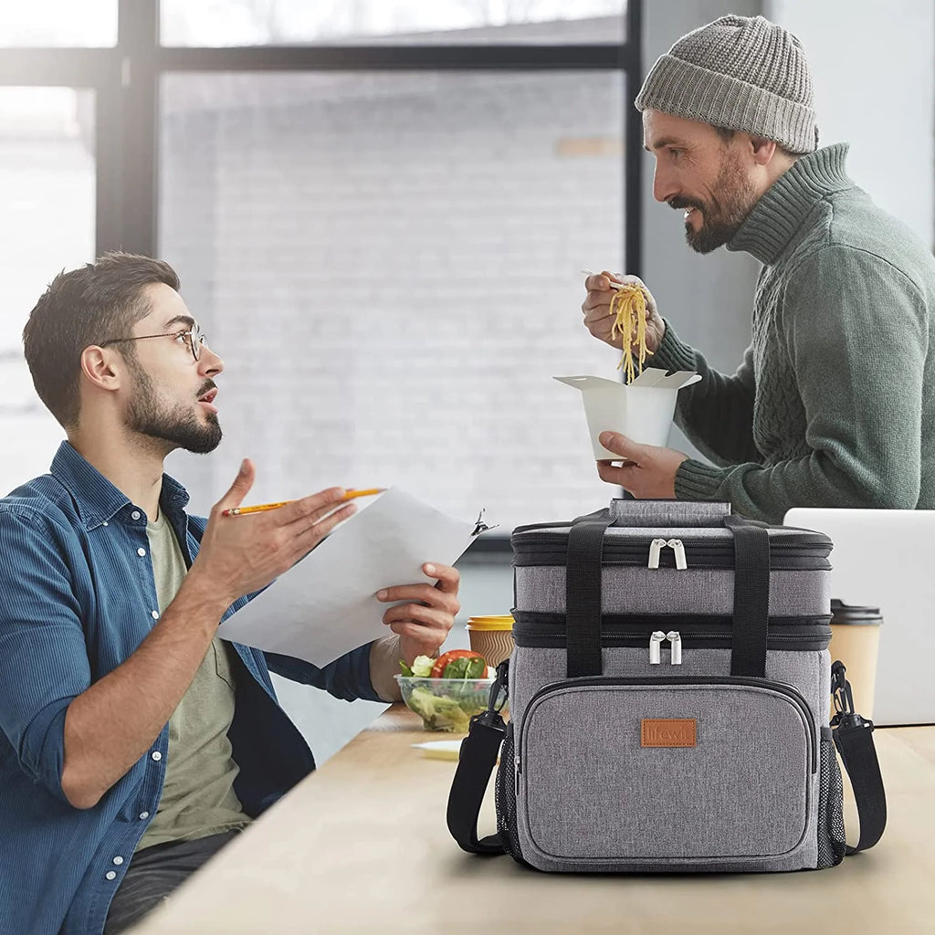 Grey Insulated Lunch Bag 21L X261