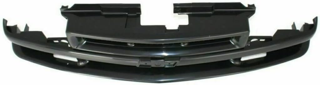 Matte Black Grille with Mesh and Molding U536