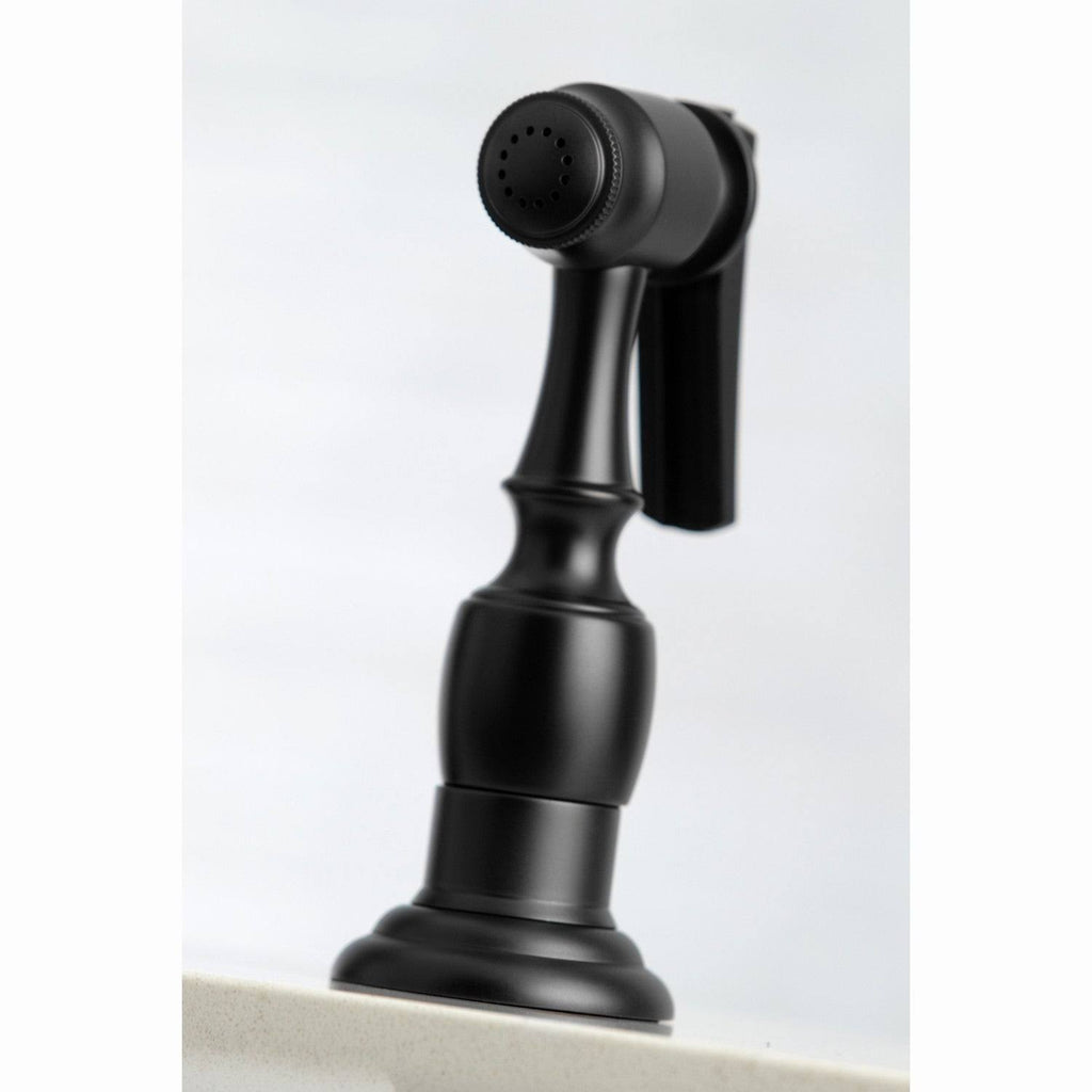 Polished Chrome Kitchen Faucet with Side Sprayer N919705