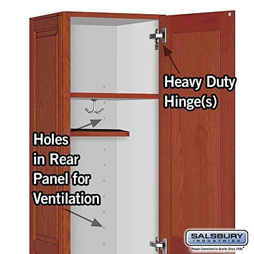 Solid Oak Executive Wood Locker Single Tier J77895