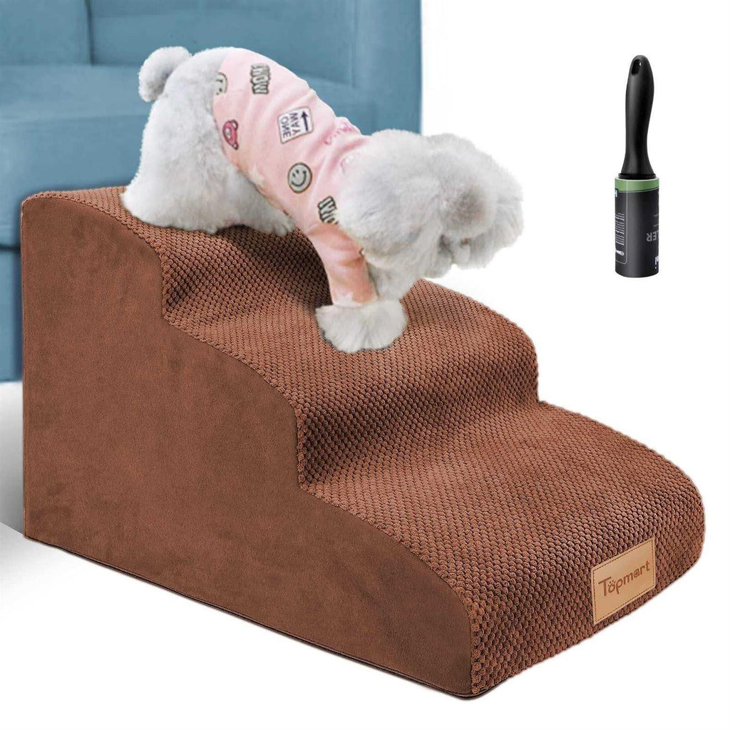 3 Tiers Non-Slip High Density Foam Dog Steps H39841