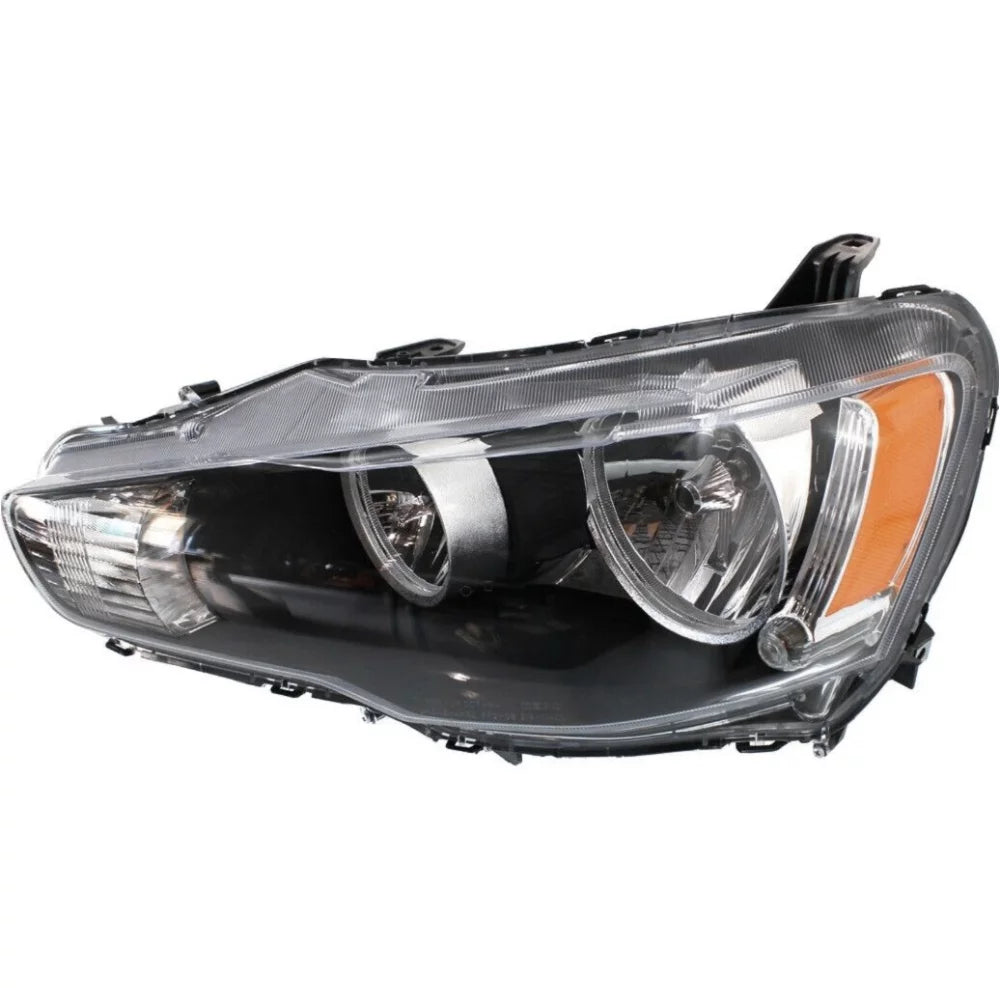 2008-2014 Lancer EVO X Headlights Headlamps Chrome Bezel Left+Right L872259
